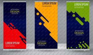 موکاپ پس زمینه عمودی سرمه ای قرمز سبز و زرد